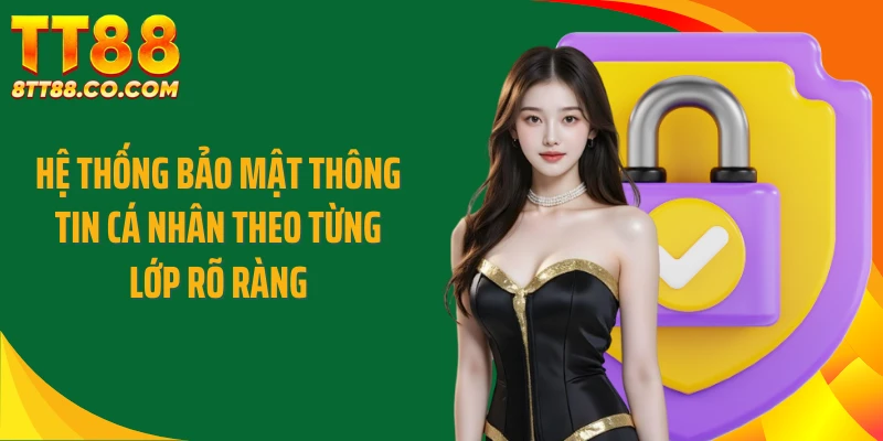 Hệ thống bảo mật thông tin cá nhân theo từng lớp rõ ràng